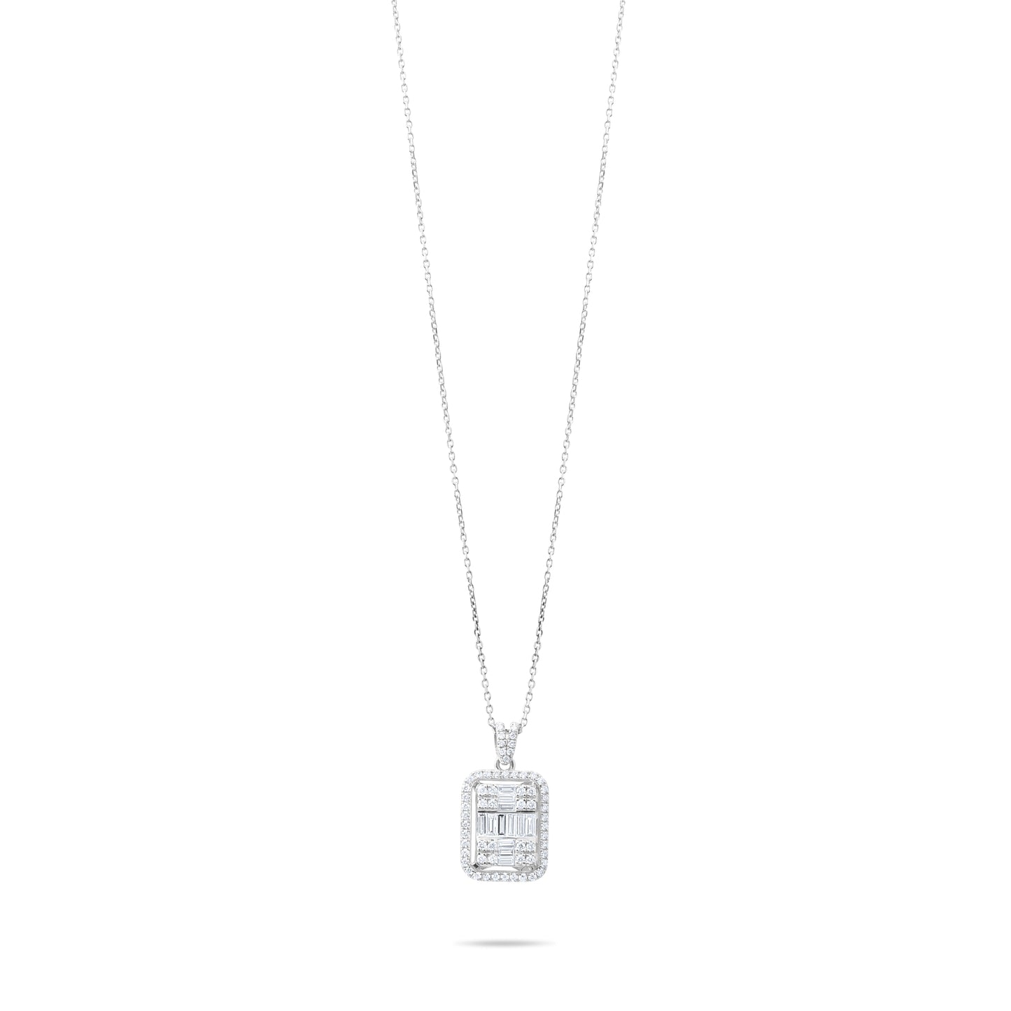0,73 ct. Diamond Necklace w/14K Gold
