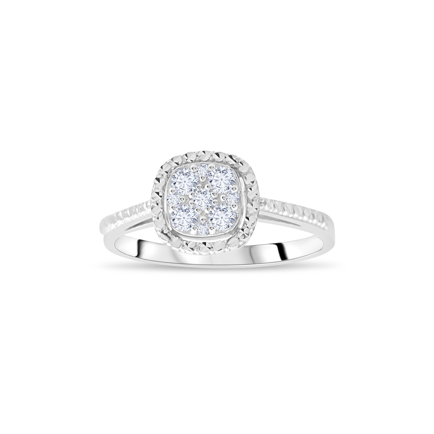 0,21 ct. Baguette Diamond Ring w/14K Gold