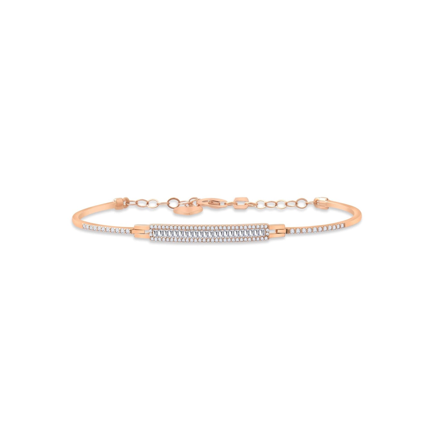 0,75 ct. Diamond Bracelet w/14K Gold