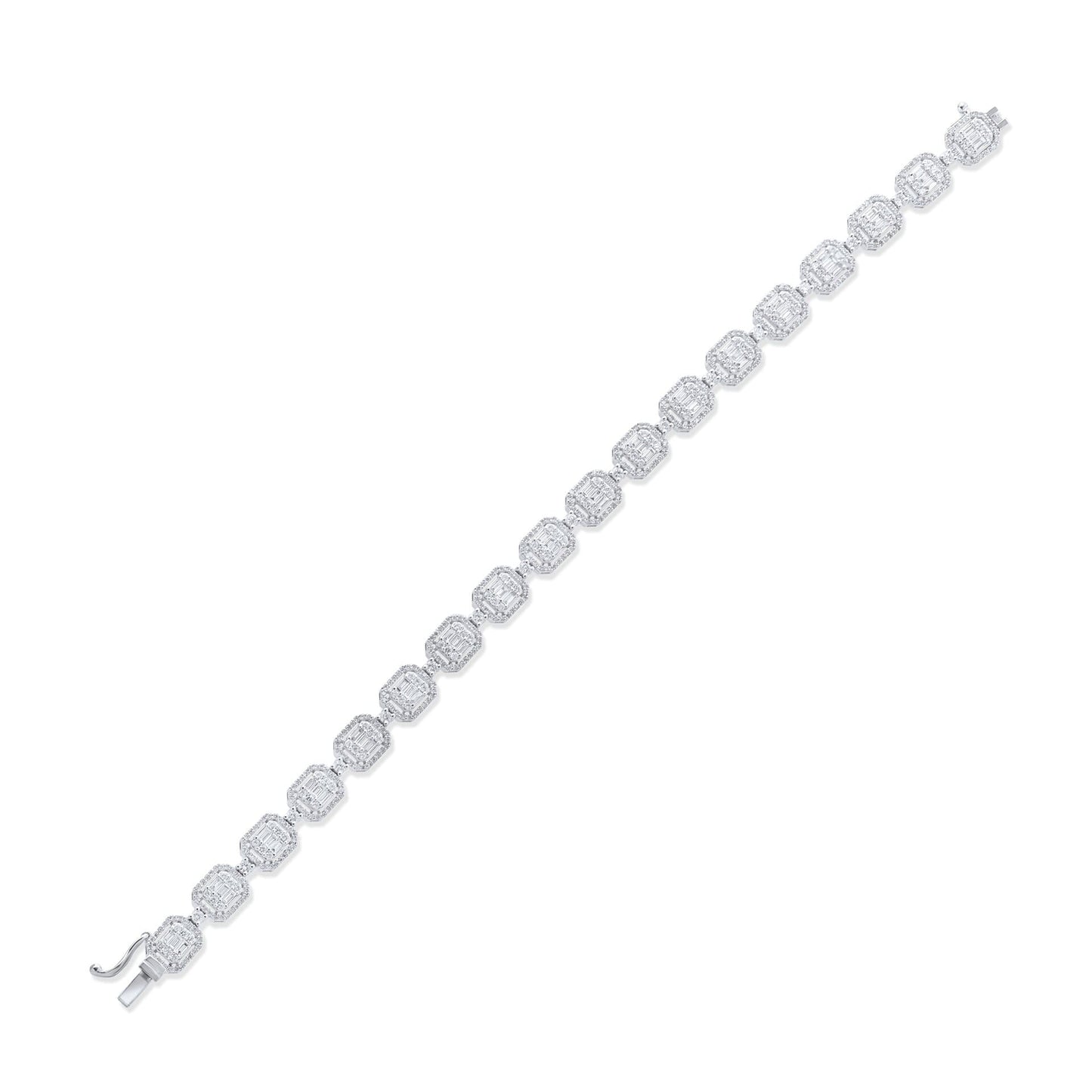 3,68 ct. Diamond Bracelet w/14K Gold