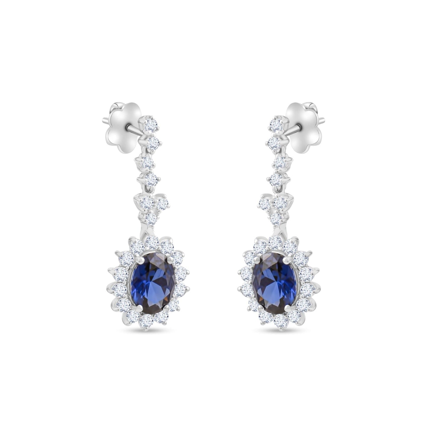 1,09 ct. Baguette Diamond Earring w/14K Gold