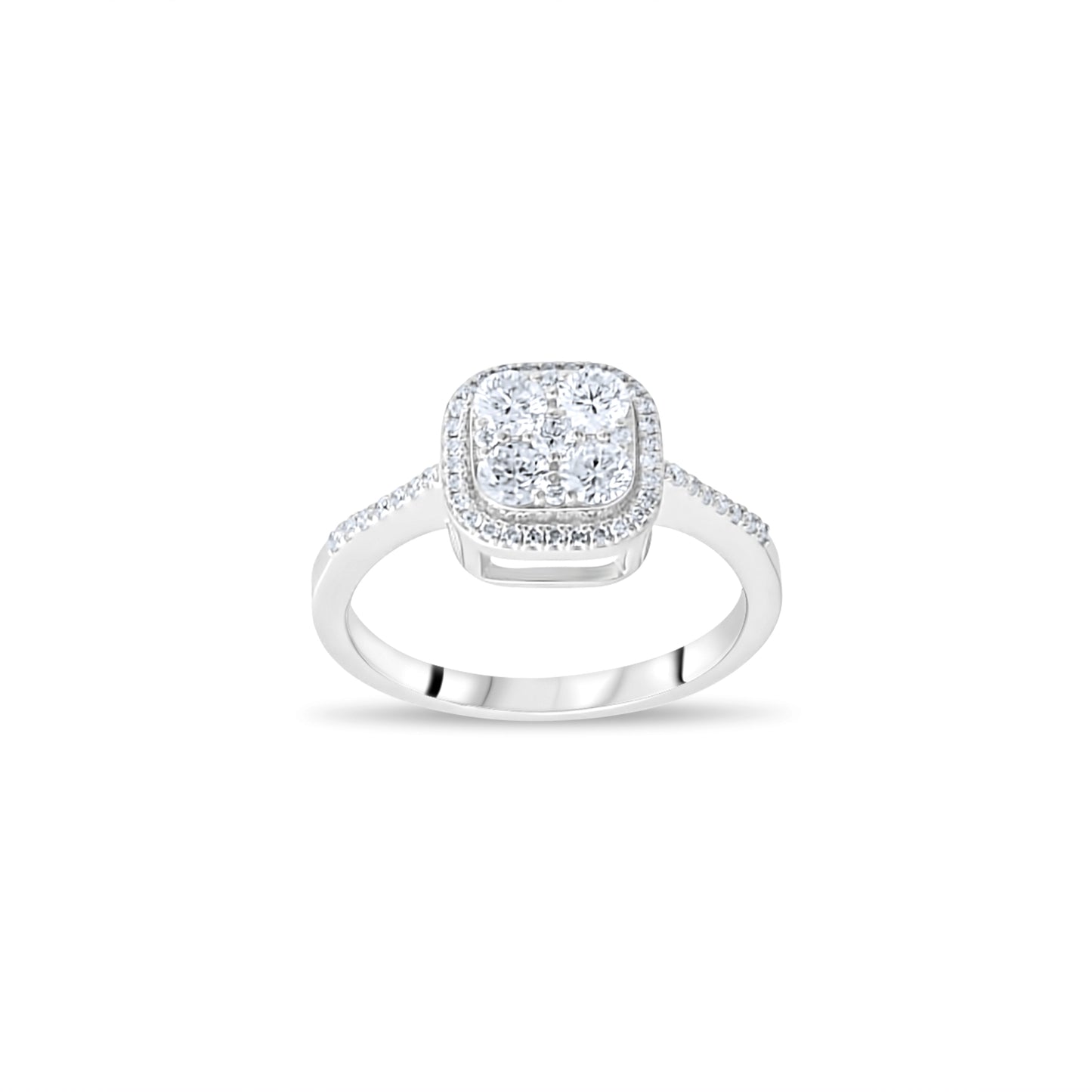 0,65 ct. Baguette Diamond Ring w/14K Gold