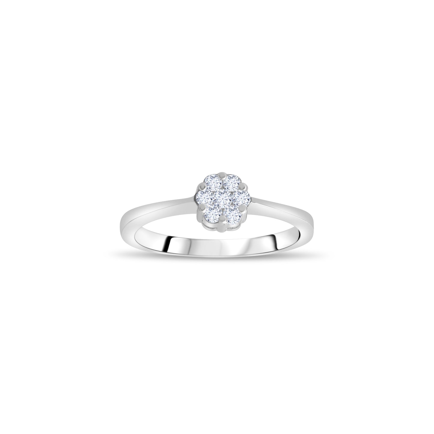 0,19 ct. Baguette Diamond Ring w/14K Gold