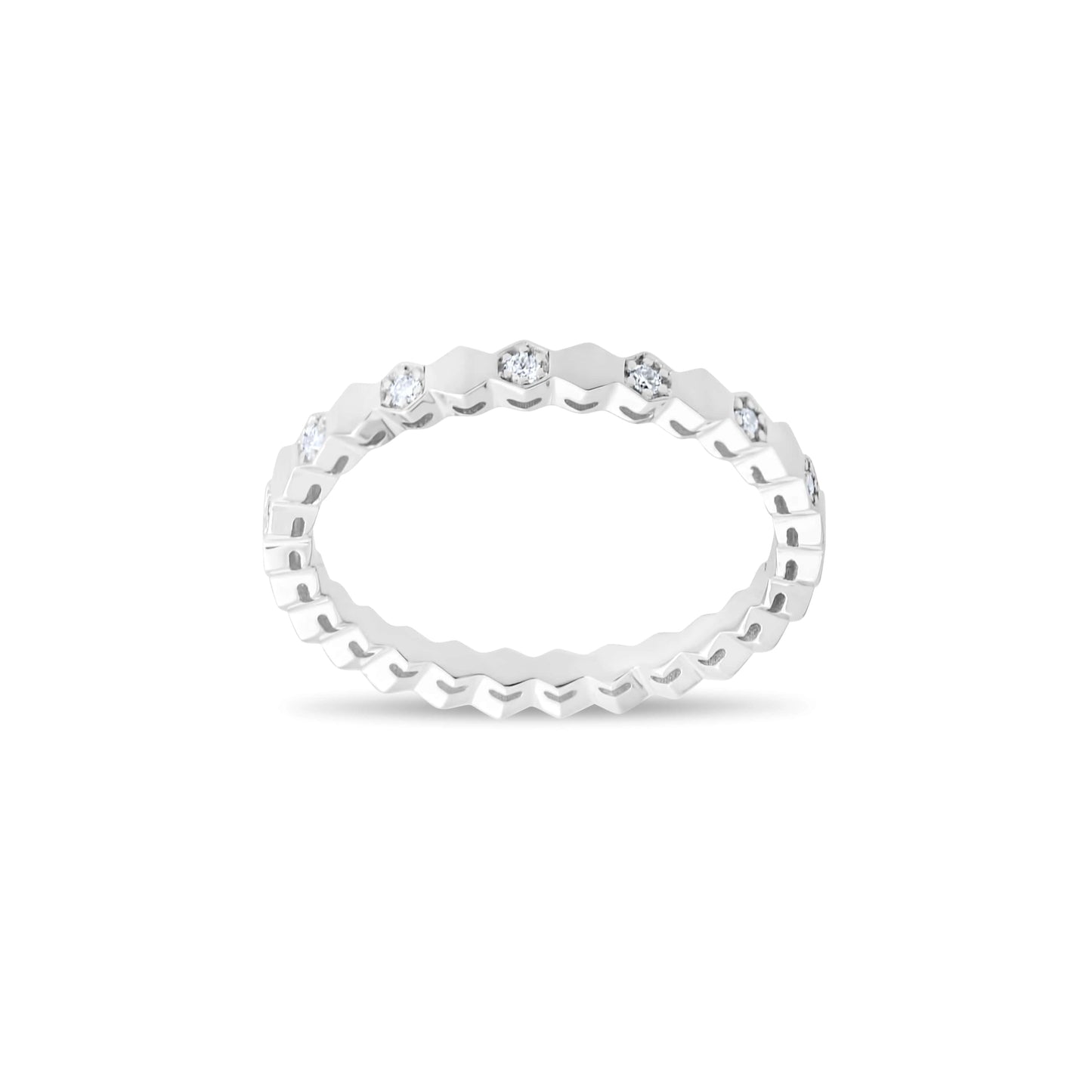 0,12 ct. Baguette Diamond Ring w/14K Gold