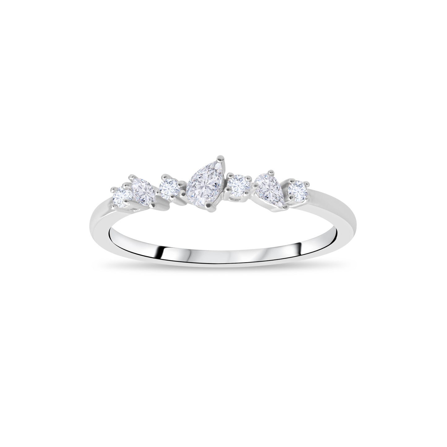 0,23 ct. Baguette Diamond Ring w/14K Gold
