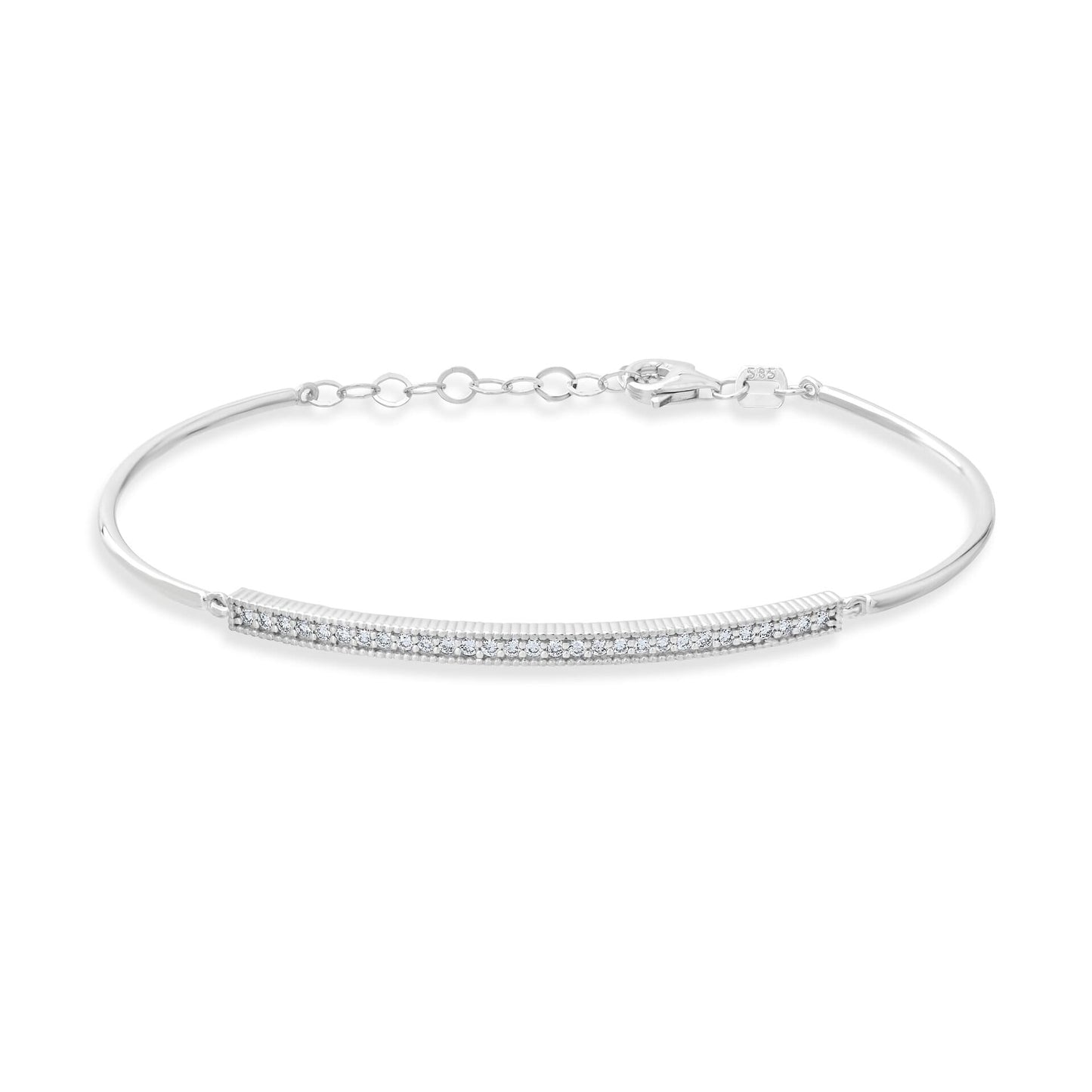0,29 ct. Diamond Bracelet w/14K Gold