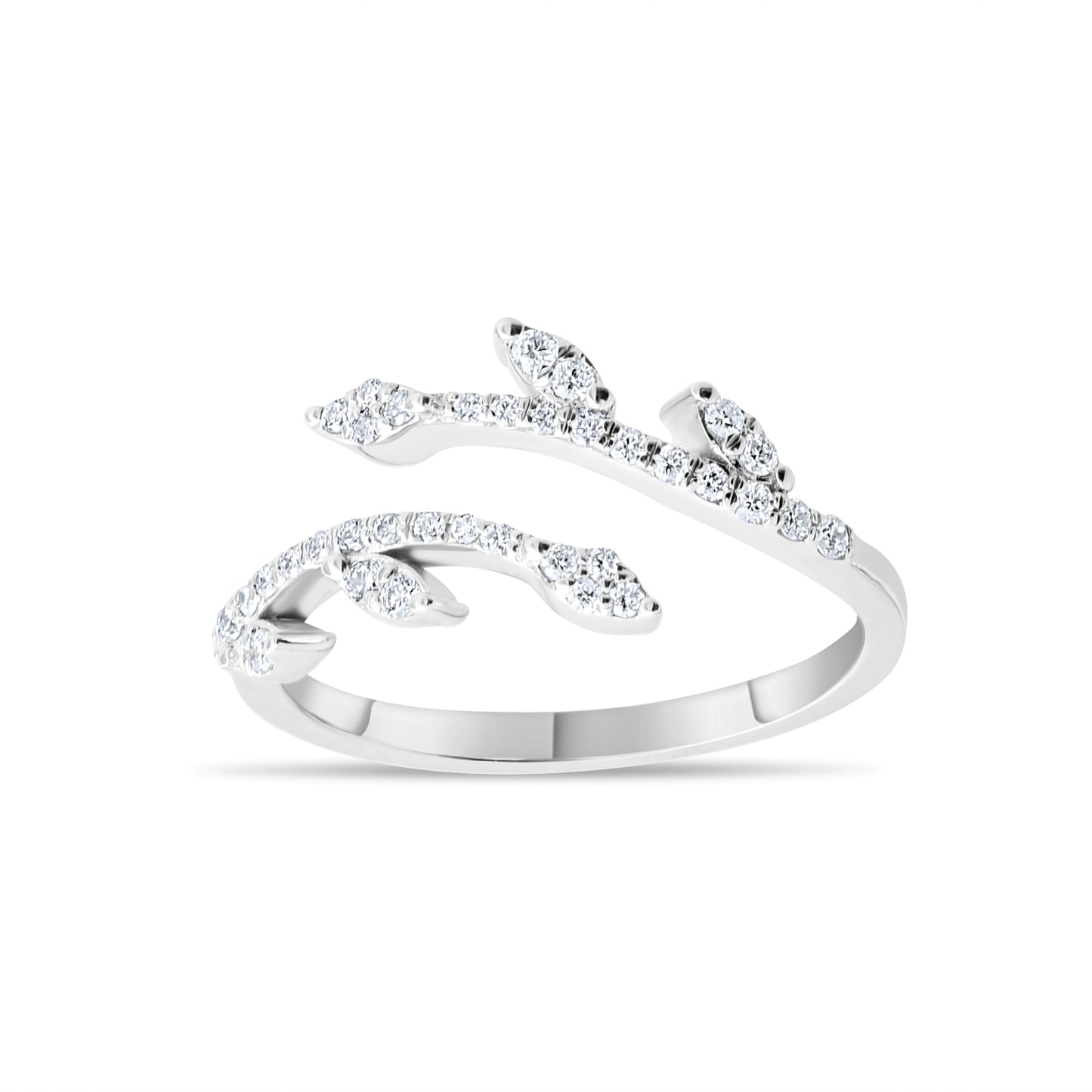 0,24 ct. Baguette Diamond Ring w/14K Gold