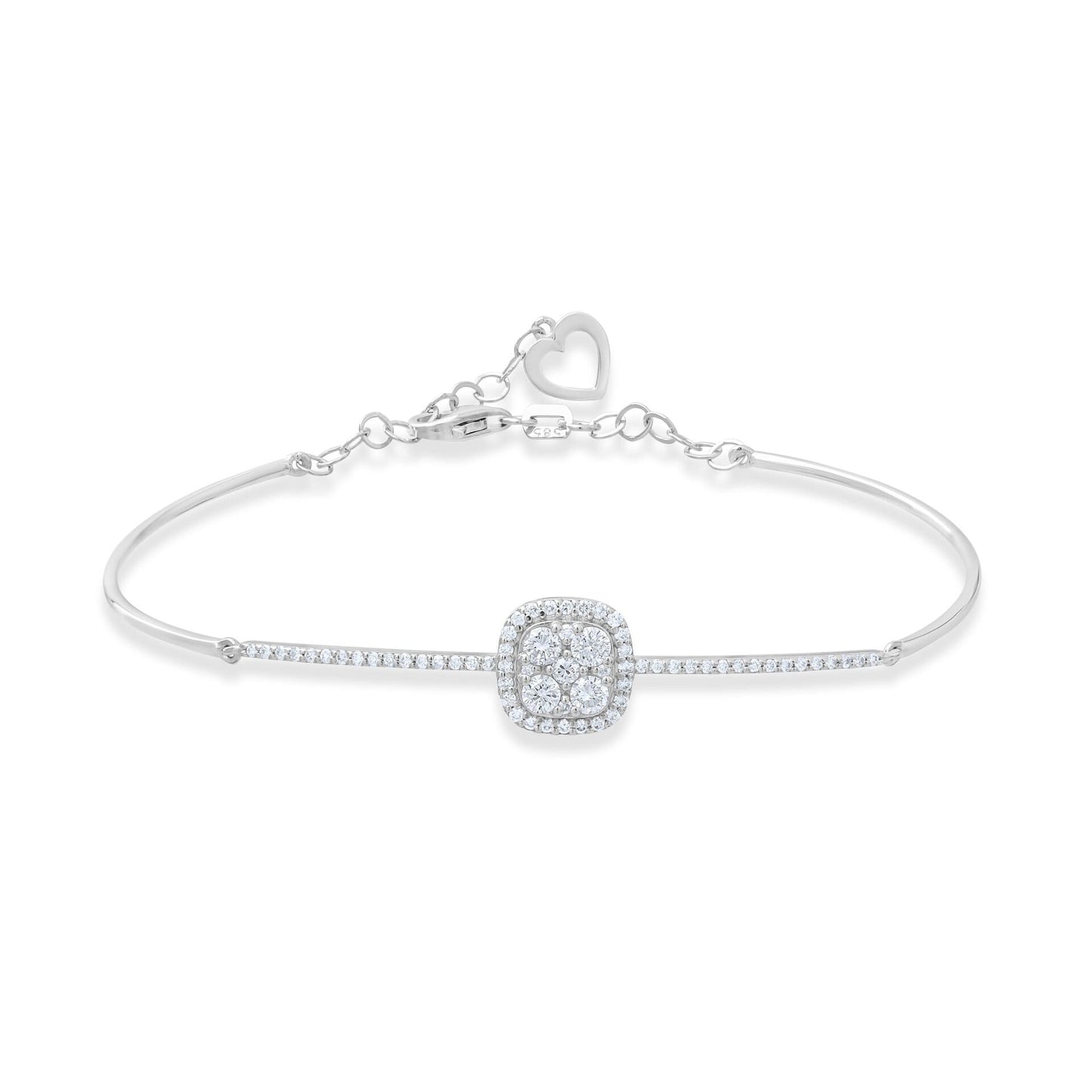0,58 ct. Diamond Bracelet w/14K Gold