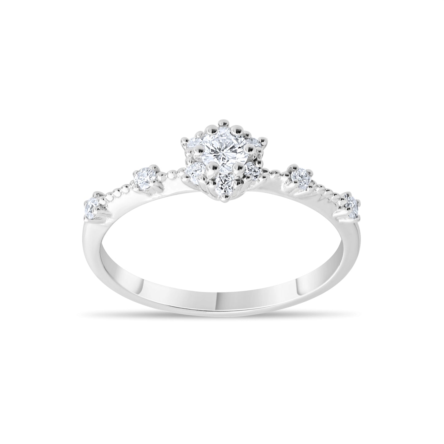0,30 ct. Baguette Diamond Ring w/14K Gold