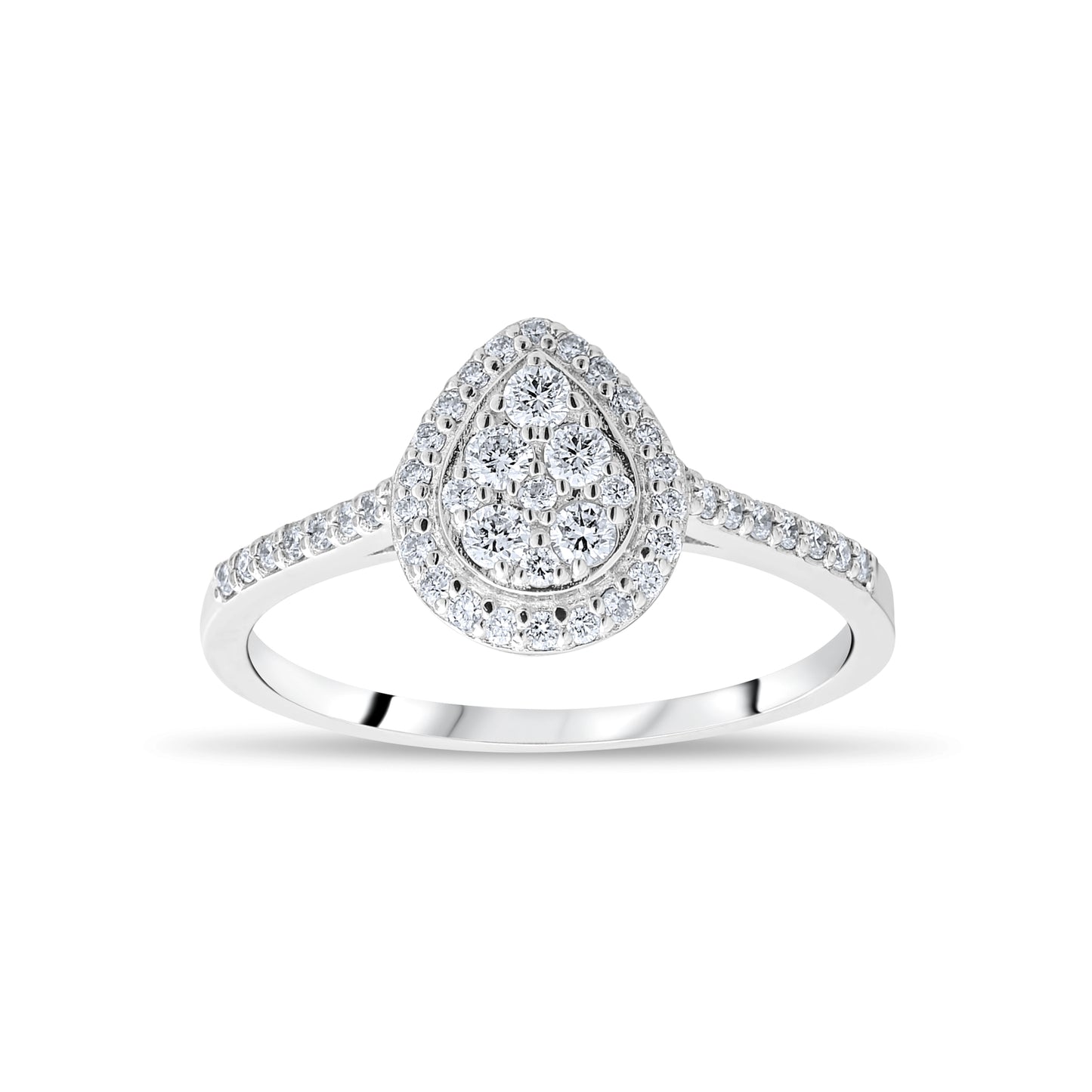 0,28 ct. Baguette Diamond Ring w/14K Gold