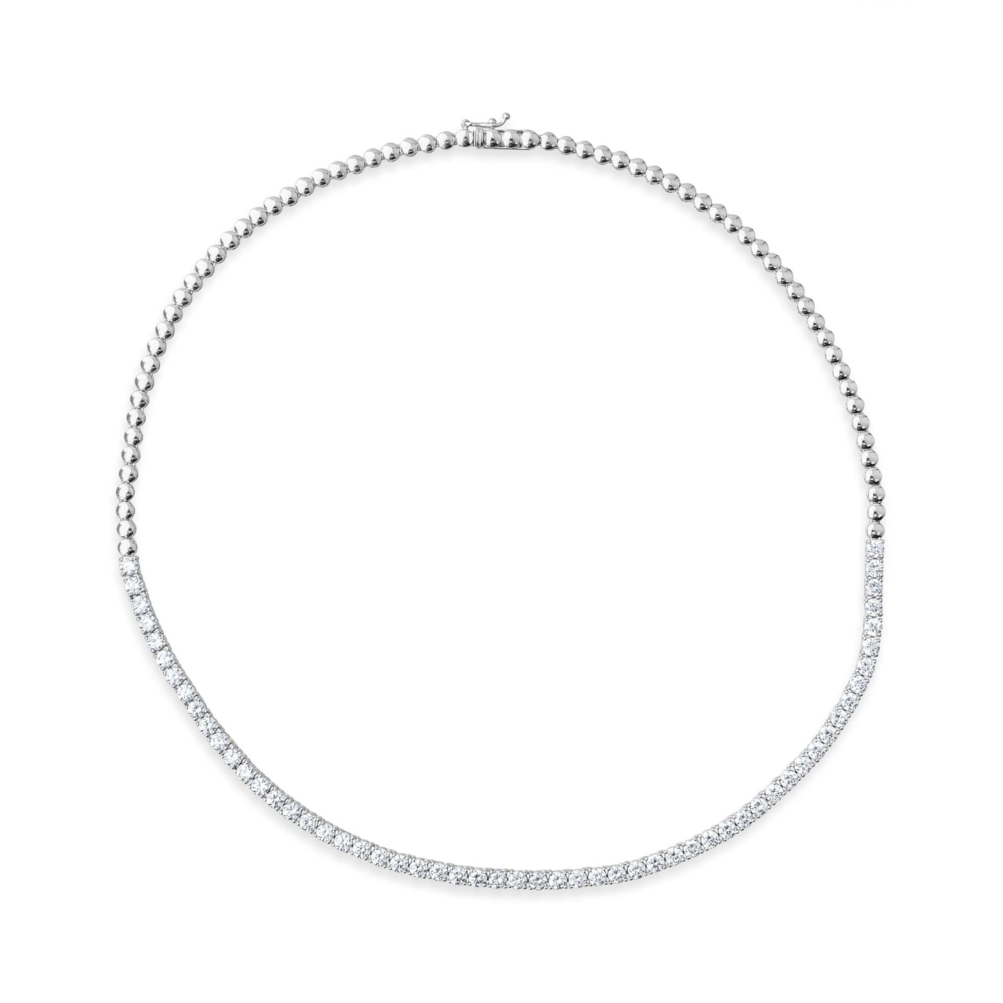 7,62 ct. Diamond Necklace w/14K Gold