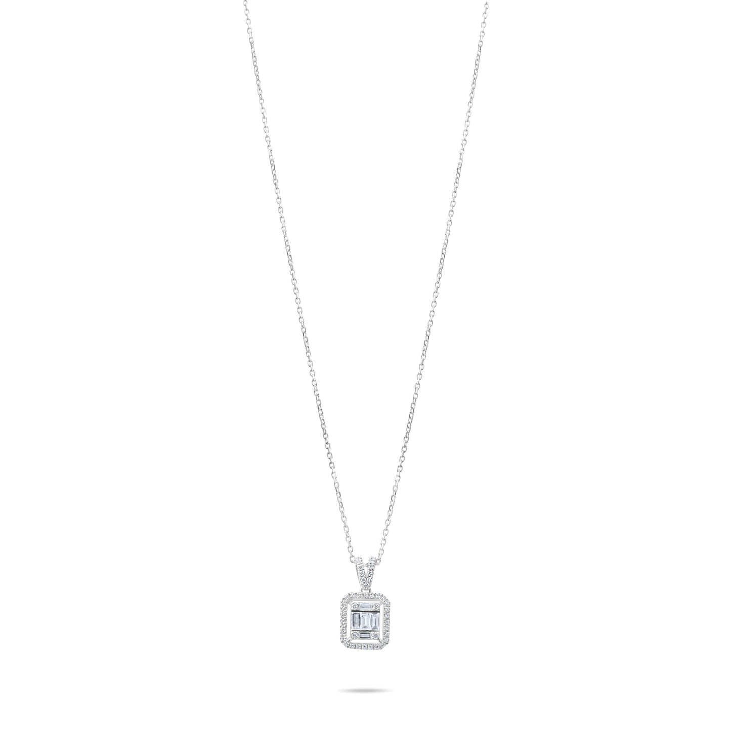 0,34 ct. Diamond Necklace w/14K Gold
