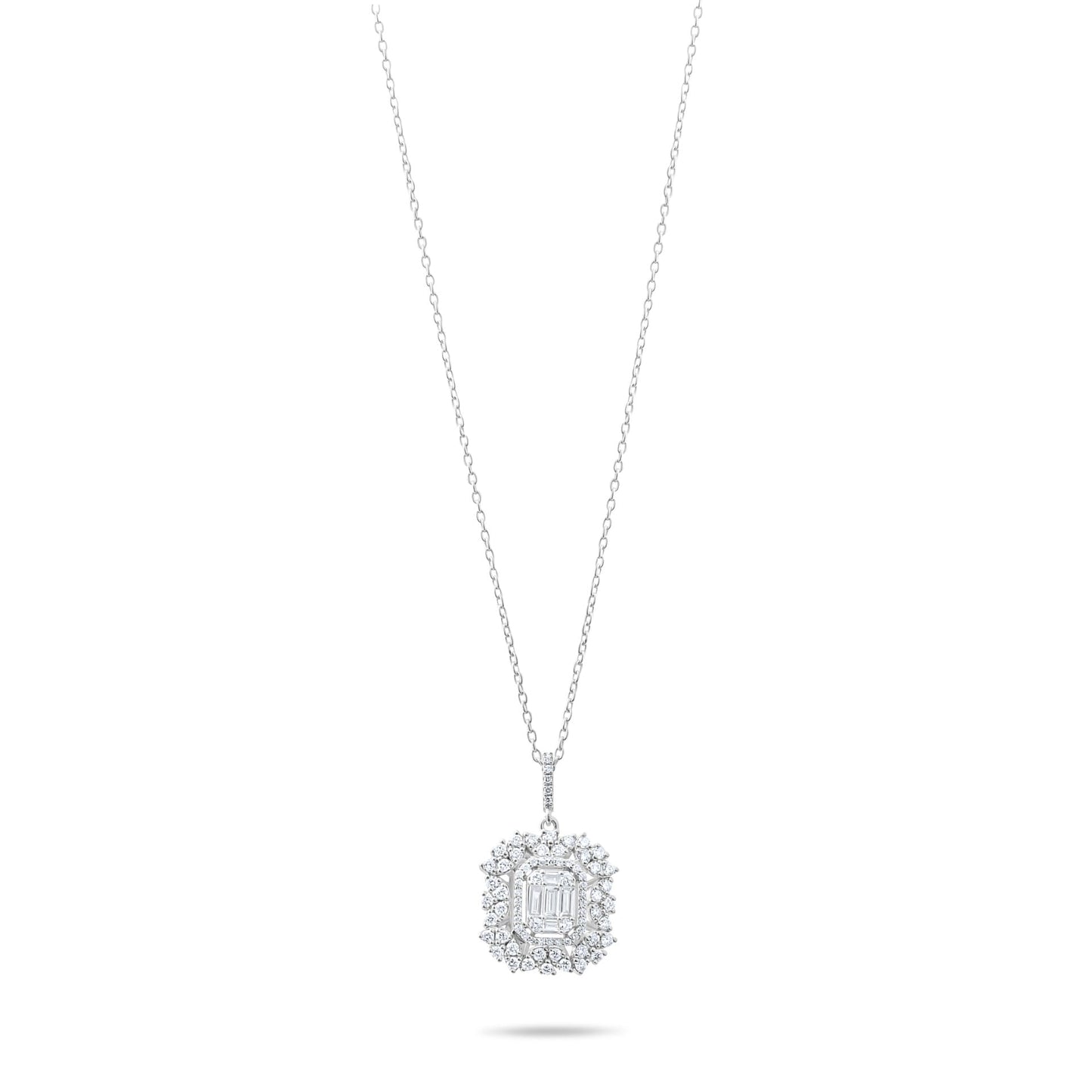 0,75 ct. Diamond Necklace w/14K Gold