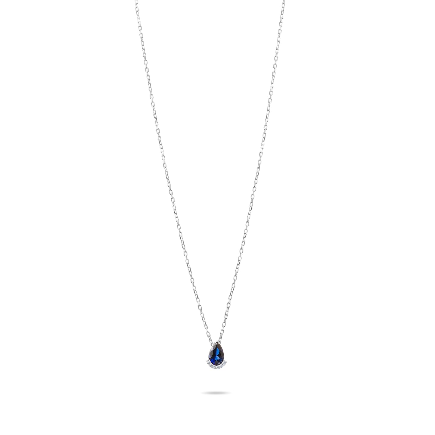 0,03 ct. Diamond Necklace w/14K Gold
