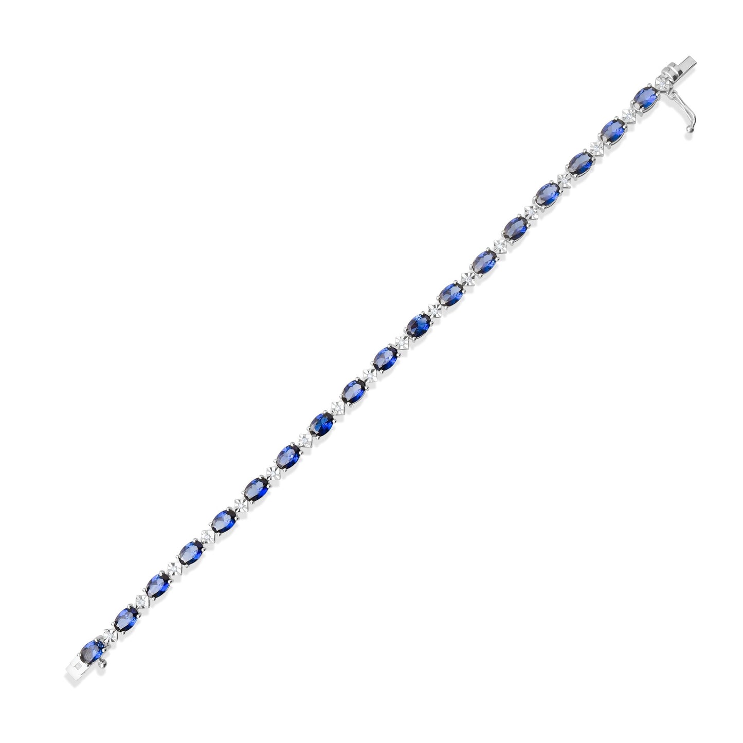 0,13 ct. Diamond Bracelet w/14K Gold