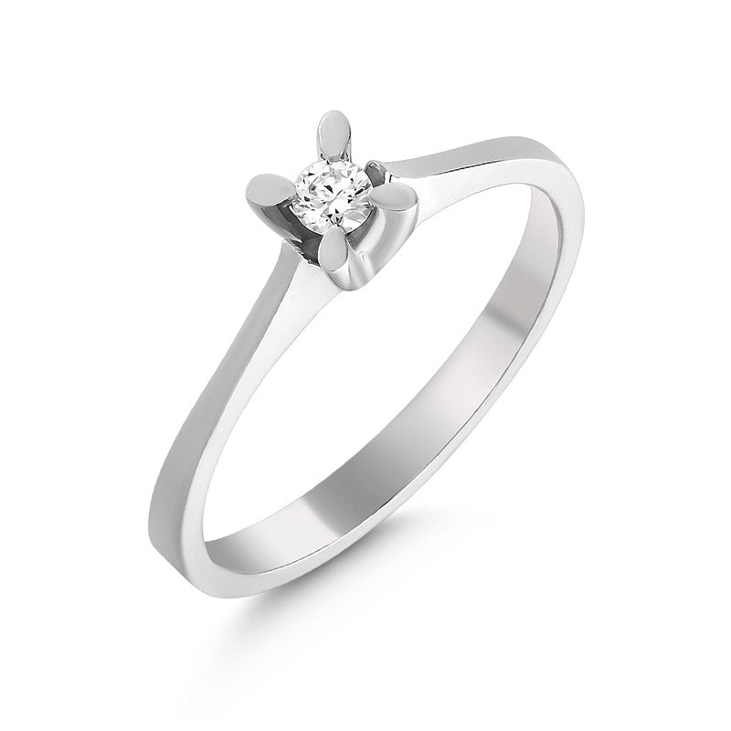 0,10 ct. Baguette Diamond Ring w/14K Gold