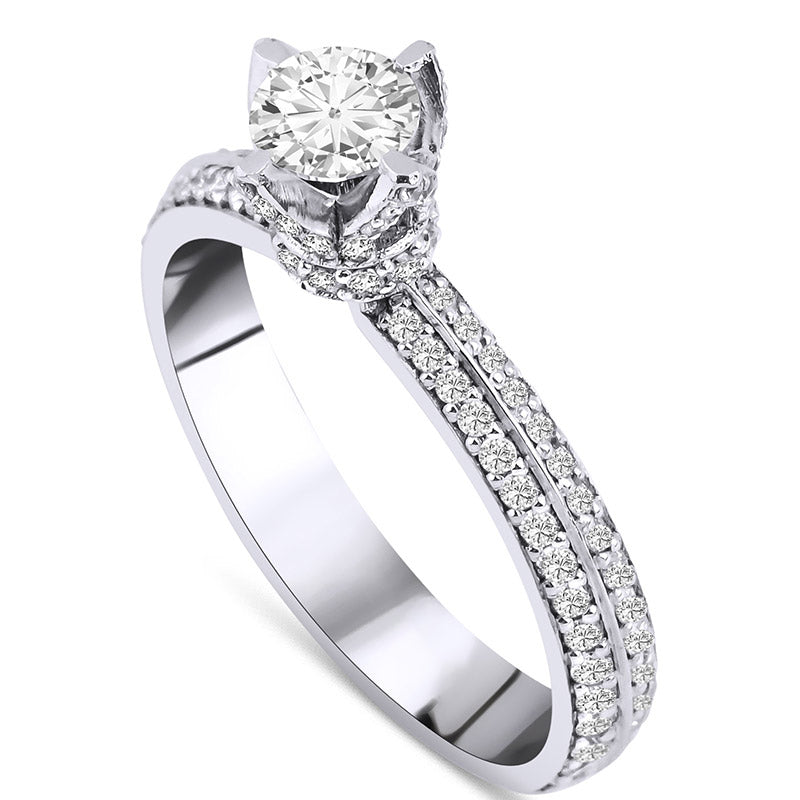 0,90 ct. Baguette Diamond Ring w/14K Gold