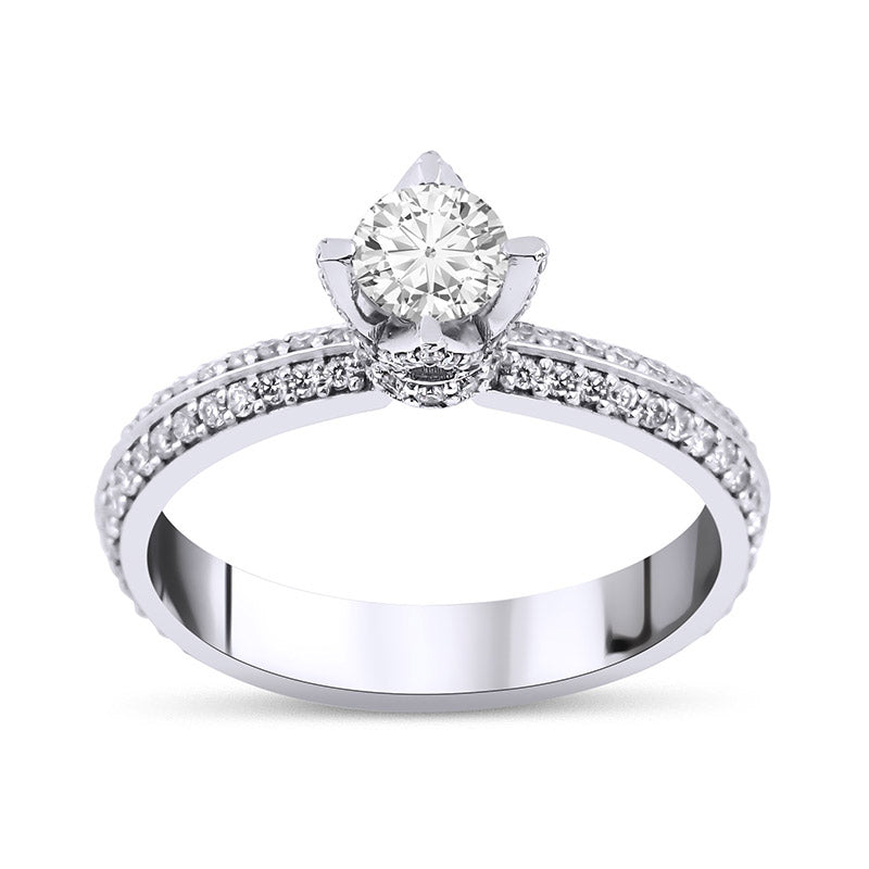 0,90 ct. Baguette Diamond Ring w/14K Gold