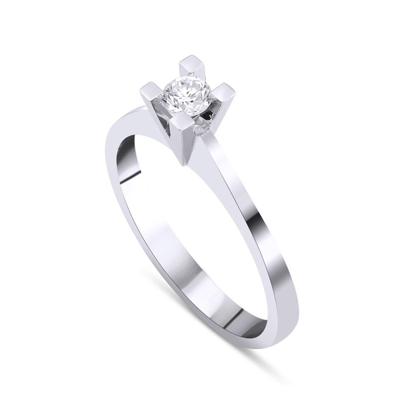 0,20 ct. Baguette Diamond Ring w/14K Gold
