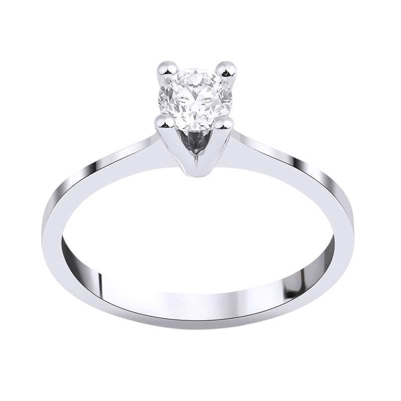 0,35 ct. Baguette Diamond Ring w/14K Gold