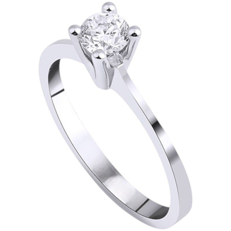 0,35 ct. Baguette Diamond Ring w/14K Gold