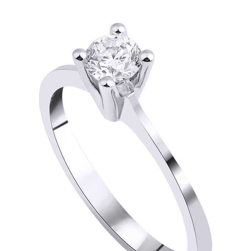 0,35 ct. Baguette Diamond Ring w/14K Gold