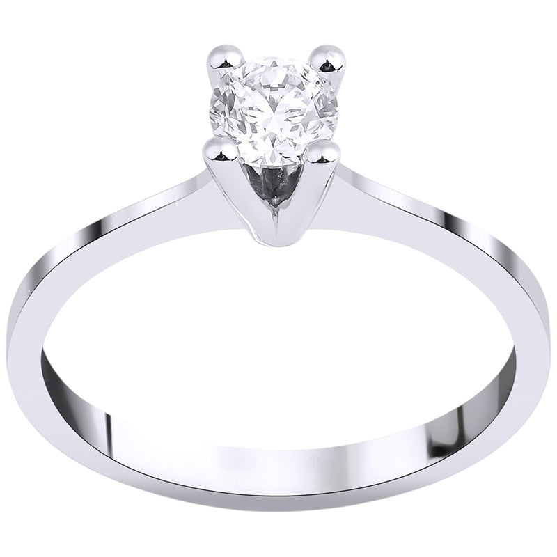 0,35 ct. Baguette Diamond Ring w/14K Gold