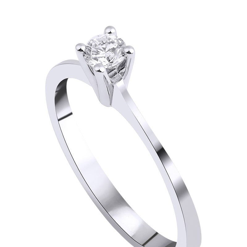 0,20 ct. Baguette Diamond Ring w/14K Gold