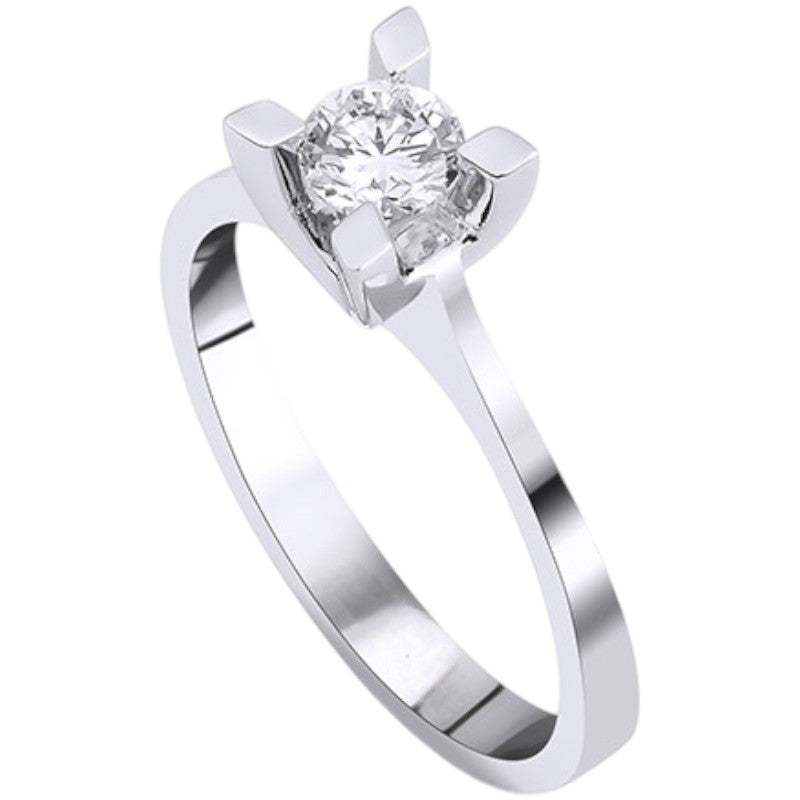 0,35 ct. Baguette Diamond Ring w/14K Gold