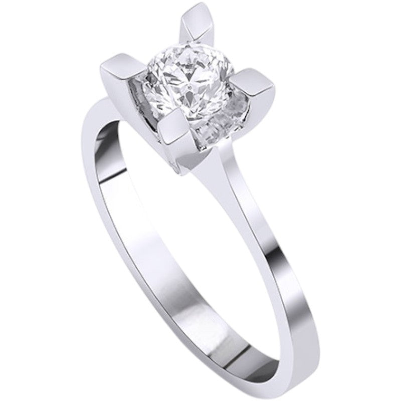 0,60 ct. Solitaire Diamond Ring w/14K Gold