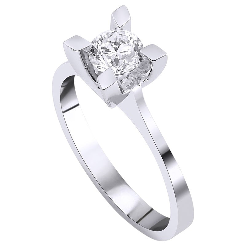 0,60 ct. Solitaire Diamond Ring w/14K Gold