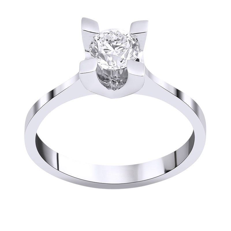 0,60 ct. Solitaire Diamond Ring w/14K Gold