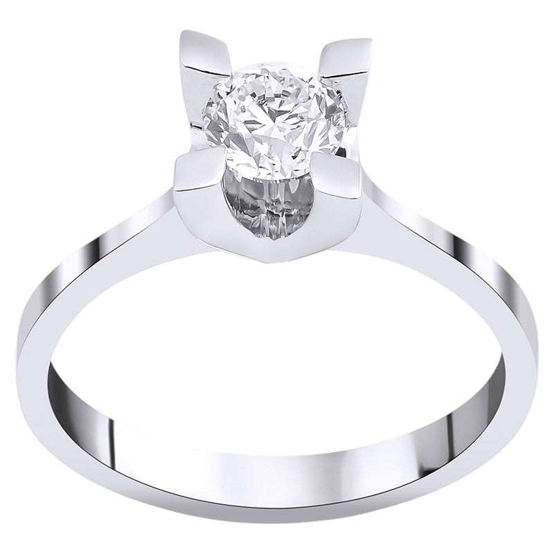 0,60 ct. Solitaire Diamond Ring w/14K Gold