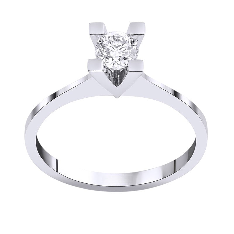 0,40 ct. Solitaire Diamond Ring w/14K Gold
