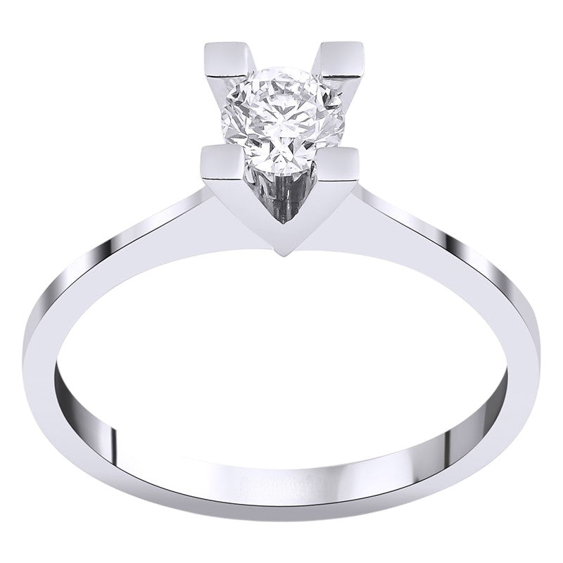 0,40 ct. Solitaire Diamond Ring w/14K Gold