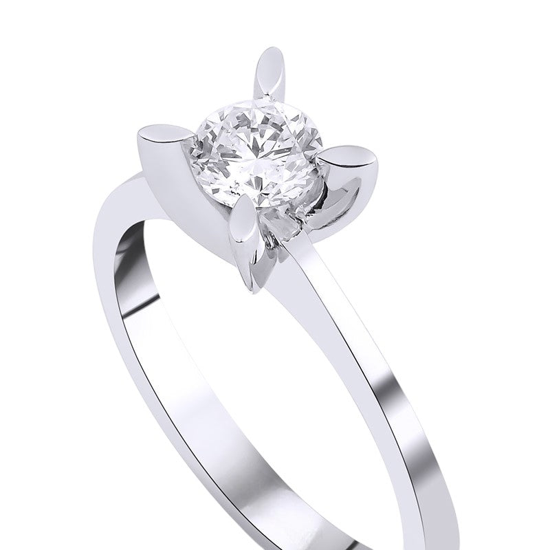 0,50 ct. Solitaire Diamond Ring w/14K Gold
