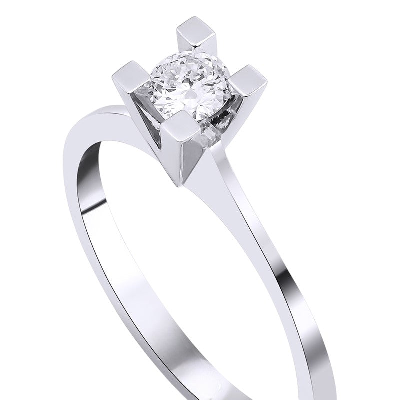 0,40 ct. Solitaire Diamond Ring w/14K Gold
