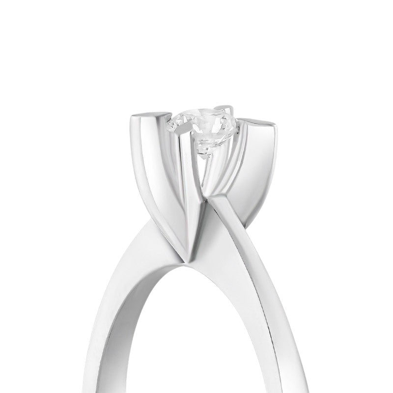 0,20 ct. Solitaire Diamond Ring w/14K Gold