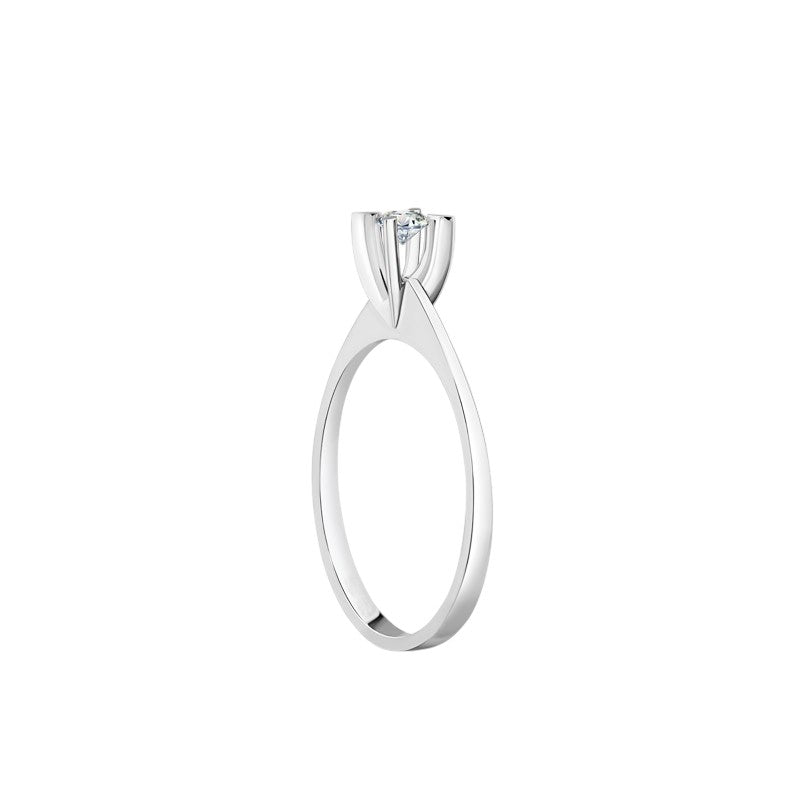 0,20 ct. Solitaire Diamond Ring w/8K Gold