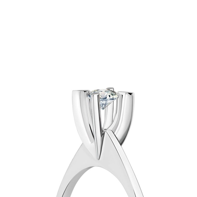 0,20 ct. Solitaire Diamond Ring w/8K Gold