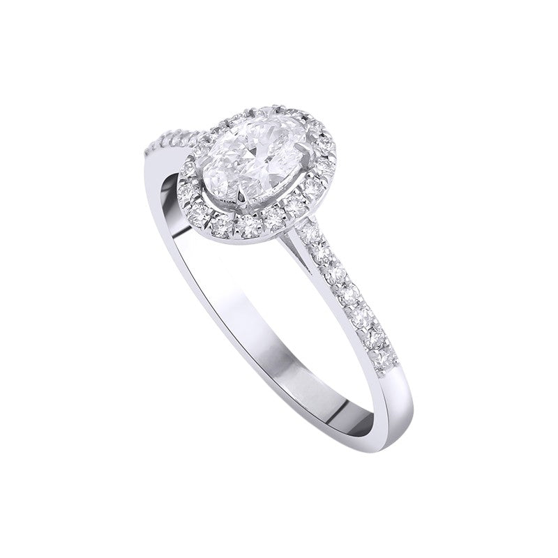 0,60 ct. Solitaire Diamond Ring w/14K Gold