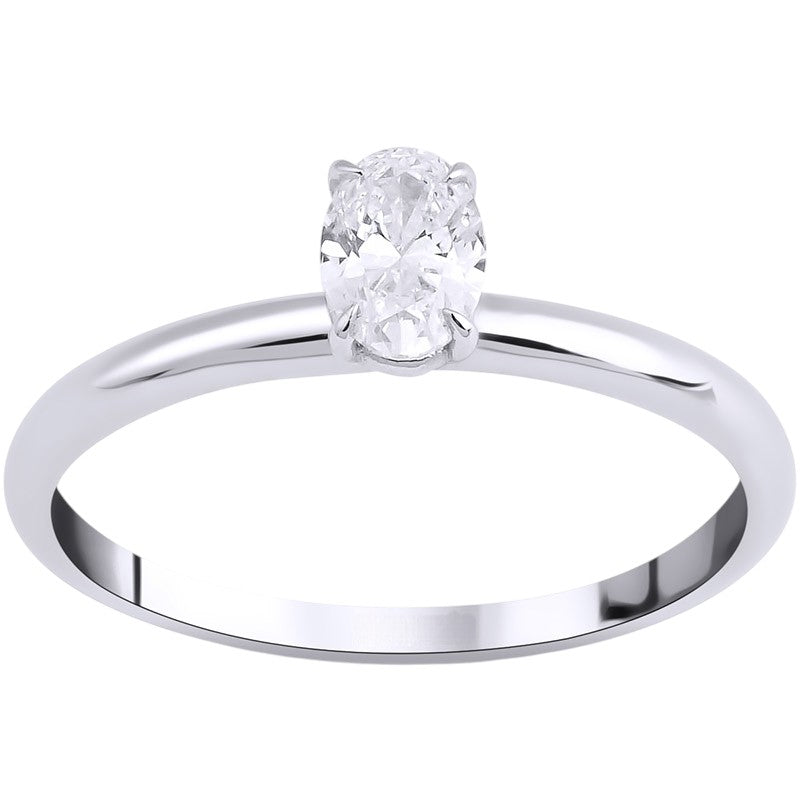 0,40 ct. Solitaire Diamond Ring w/14K Gold