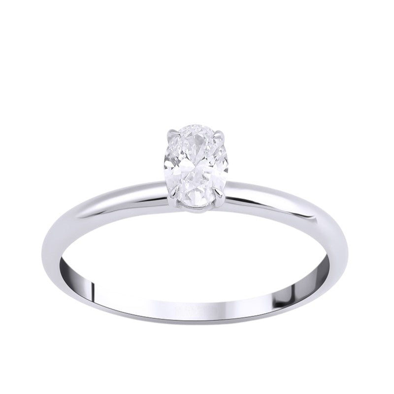0,40 ct. Solitaire Diamond Ring w/14K Gold