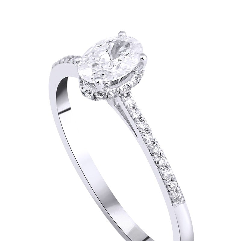 0,50 ct. Solitaire Diamond Ring w/14K Gold