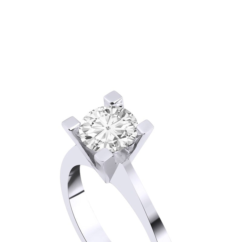 0,90 ct. Solitaire Diamond Ring w/14K Gold