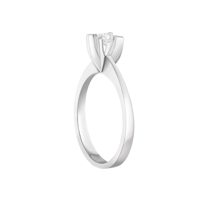 0,35 ct. Solitaire Diamond Ring w/14K Gold