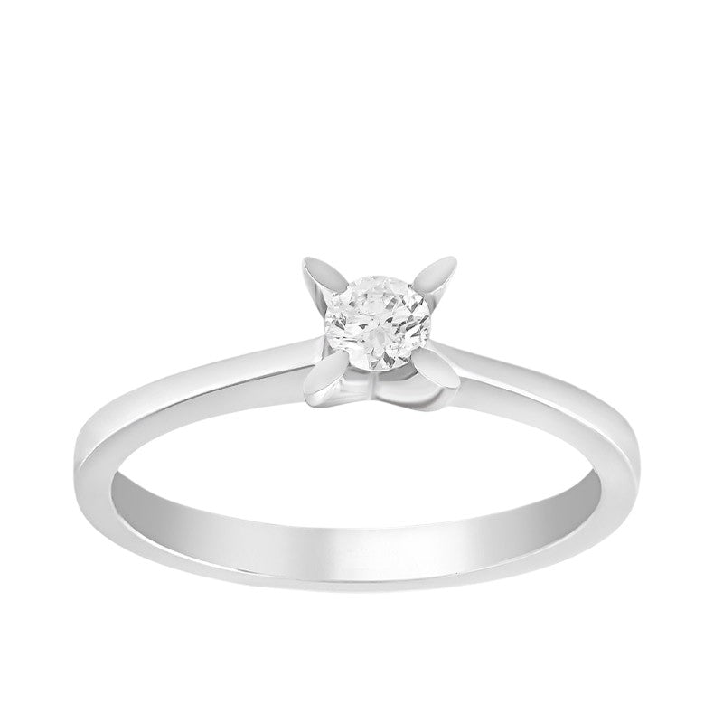 0,35 ct. Solitaire Diamond Ring w/14K Gold