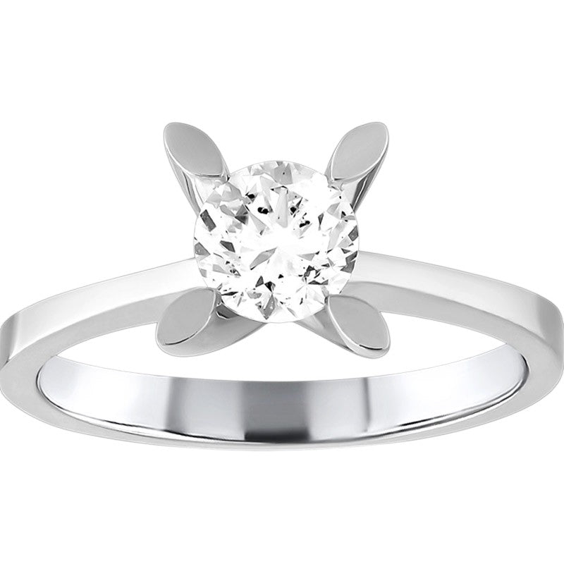 0,50 ct. Solitaire Diamond Ring w/14K Gold