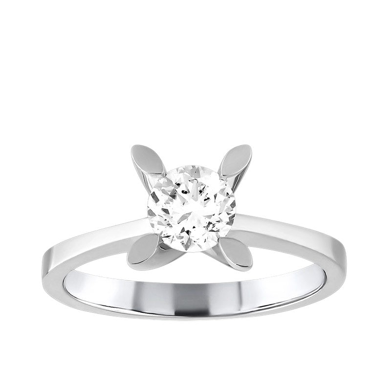 0,50 ct. Solitaire Diamond Ring w/14K Gold