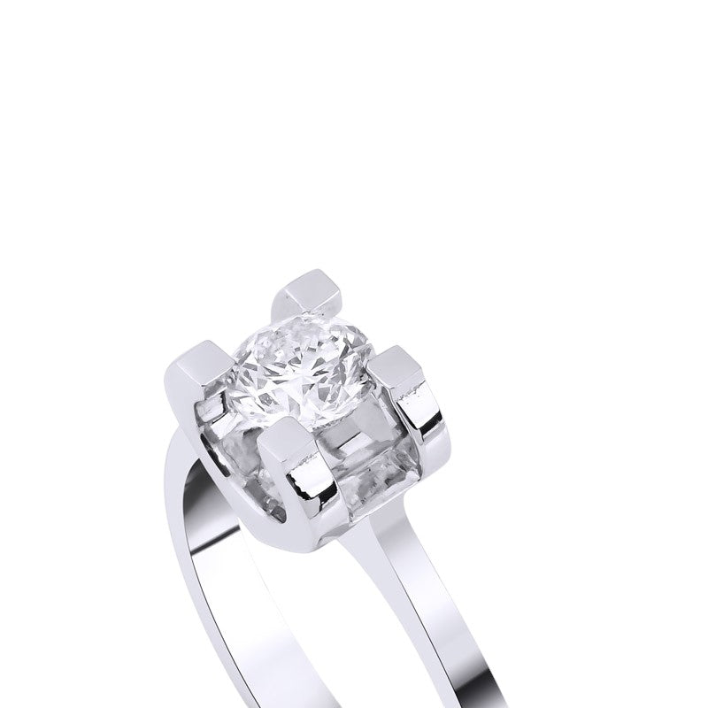 0,20 ct. Solitaire Diamond Ring w/14K Gold